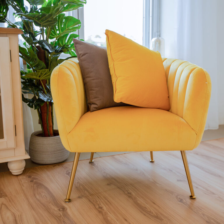 Tugitool TUCKER 78x71xH69cm, kollane - Image 5