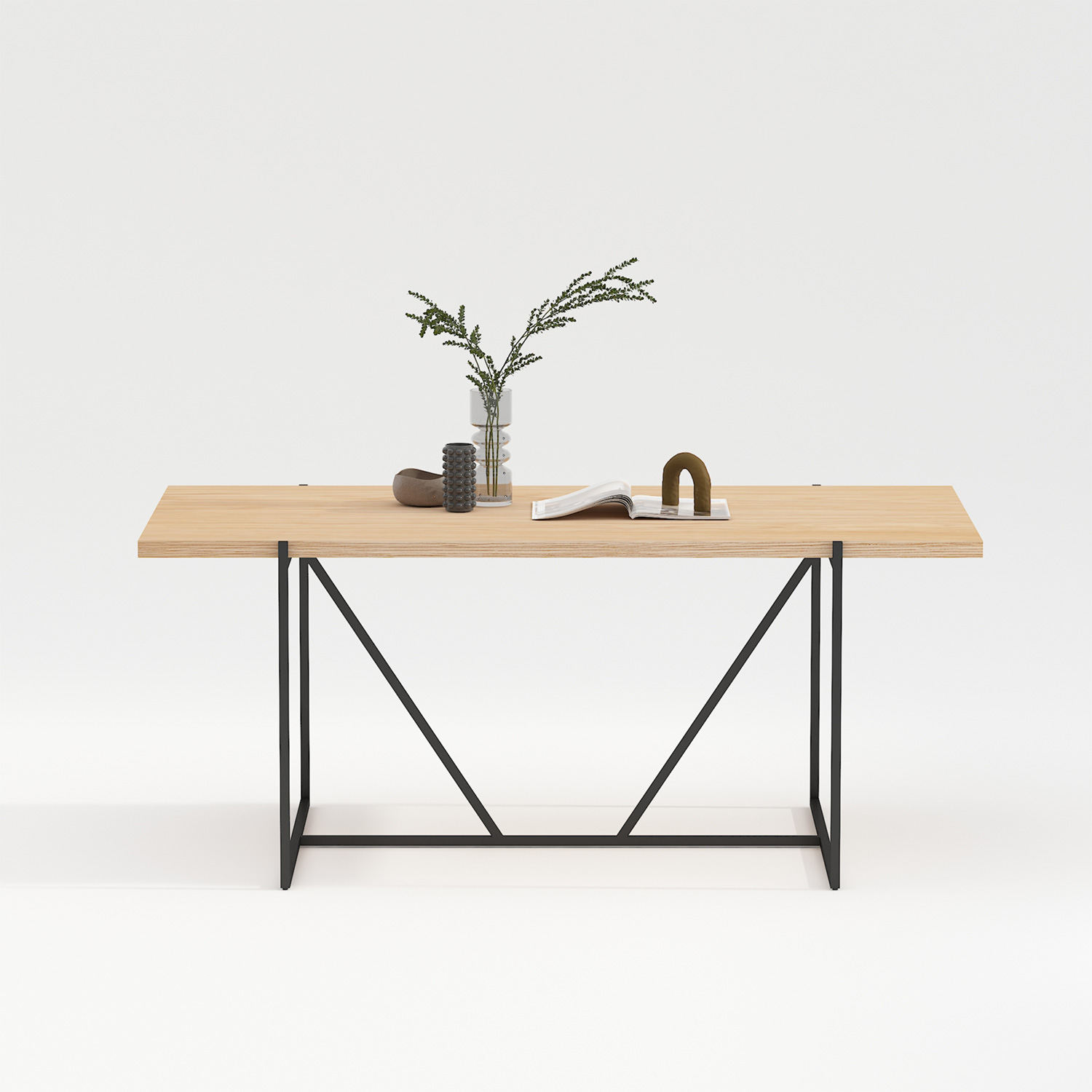 Söögilaud CINDY 180x90xH75cm, melamiin tamm