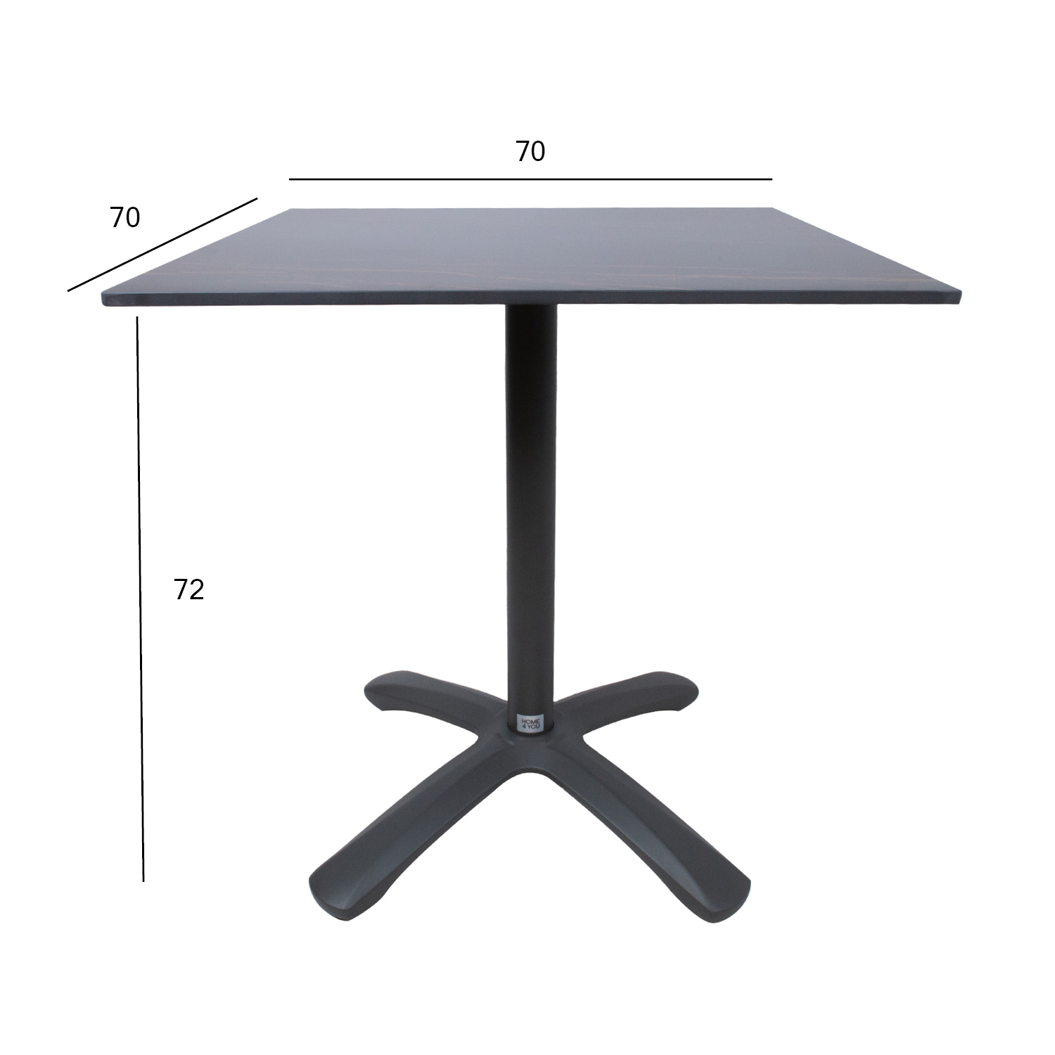 Laud BEIDA 70x70xH72cm, hall