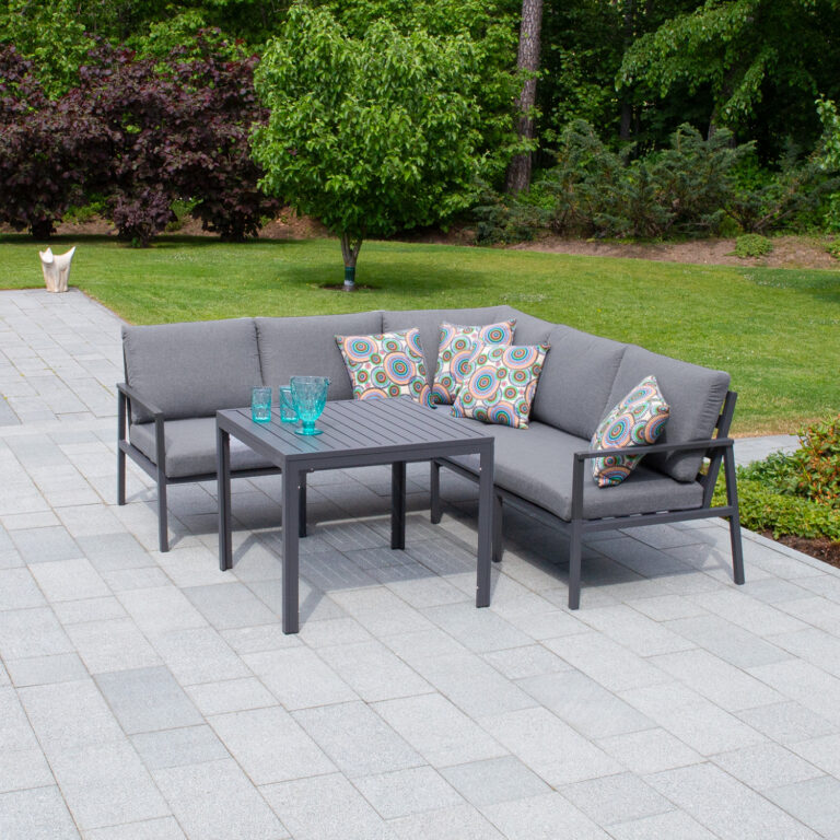 Aiamööblikomplekt ADRIAN laud ja nurgadiivan - Image 7