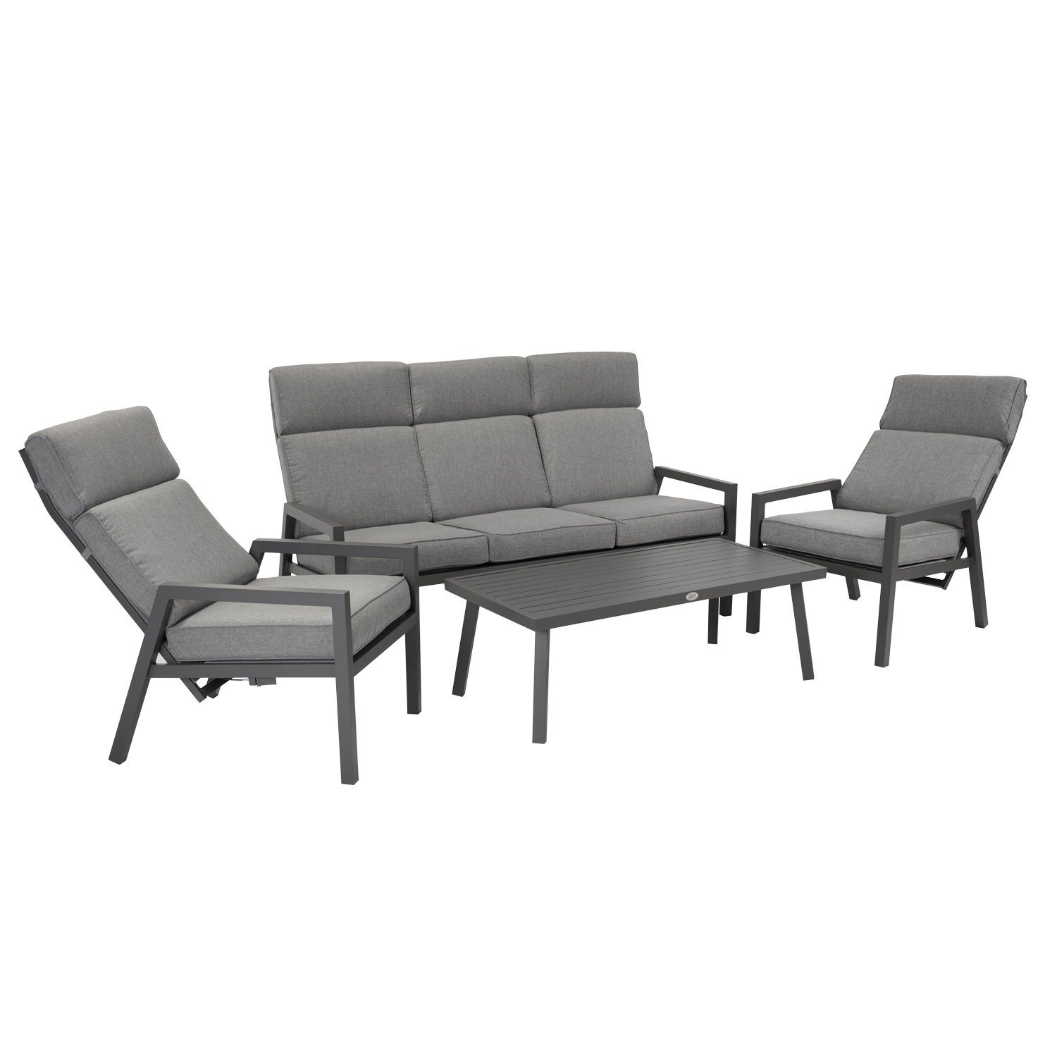 Aiamööblikomplekt CASPER laud, diivan ja 2 tooli