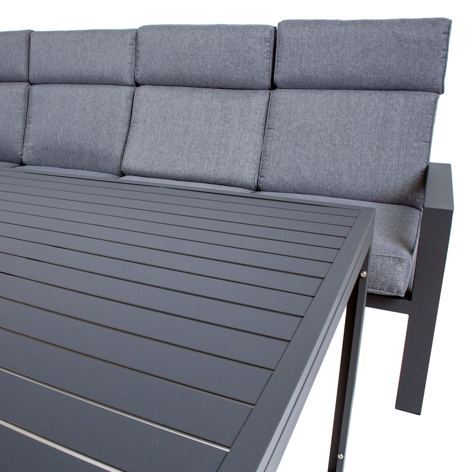 Aiamööblikomplekt CASTEN laud ja nurgadiivan