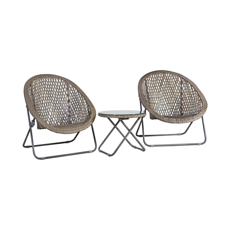 Aiamööblikomplekt TURKU 2 tooli ja abilaud