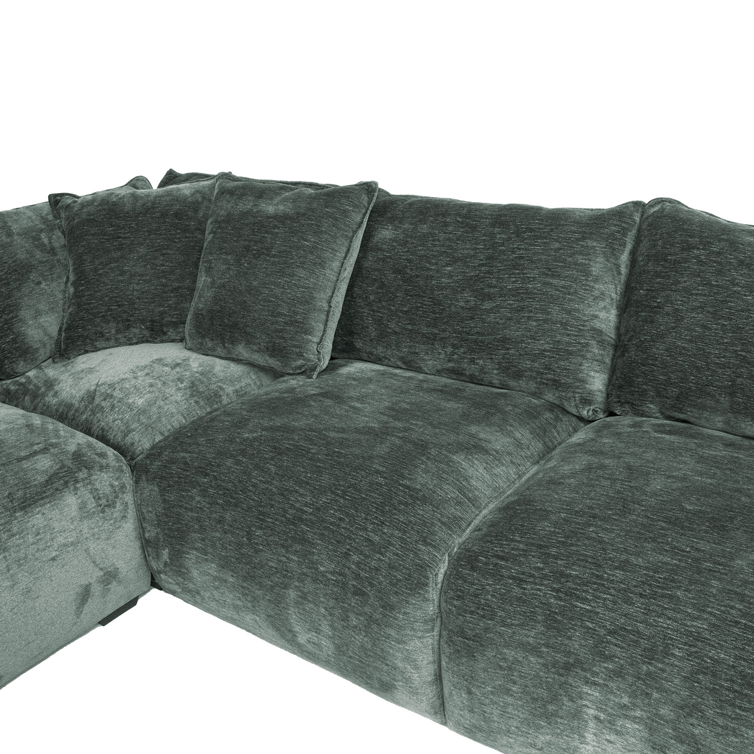 Nurgadiivan ja tumba DIVI 2176x276x102xH84cm, mündiroheline