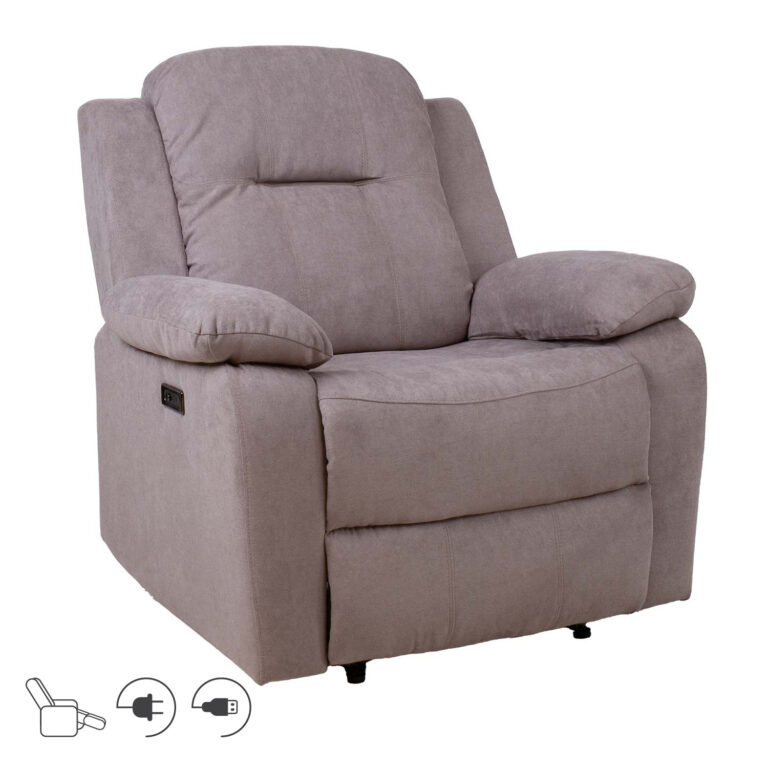 Tugitool LOWRI elektriline recliner 99x95xH102cm, taupe