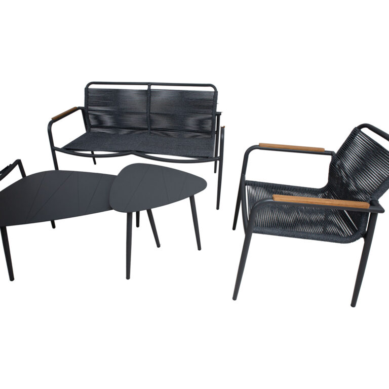 Aiamööblikomplekt NEBO 2 lauda, pink ja 2 tooli - Image 4