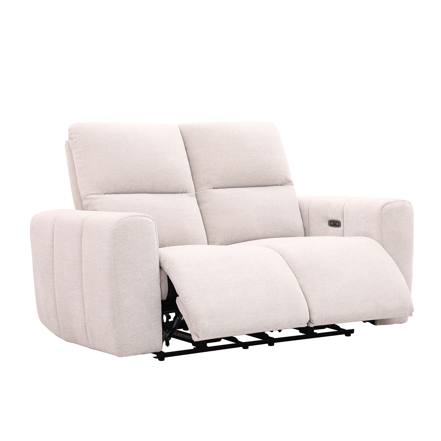 Diivan MATIAS 2-kohaline elektriline recliner 162x90xH100cm, helebeež