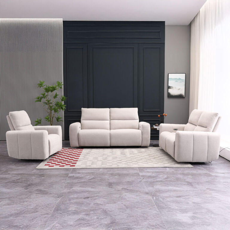 Diivan MATIAS 2-kohaline elektriline recliner 162x90xH100cm, helebeež - Image 7