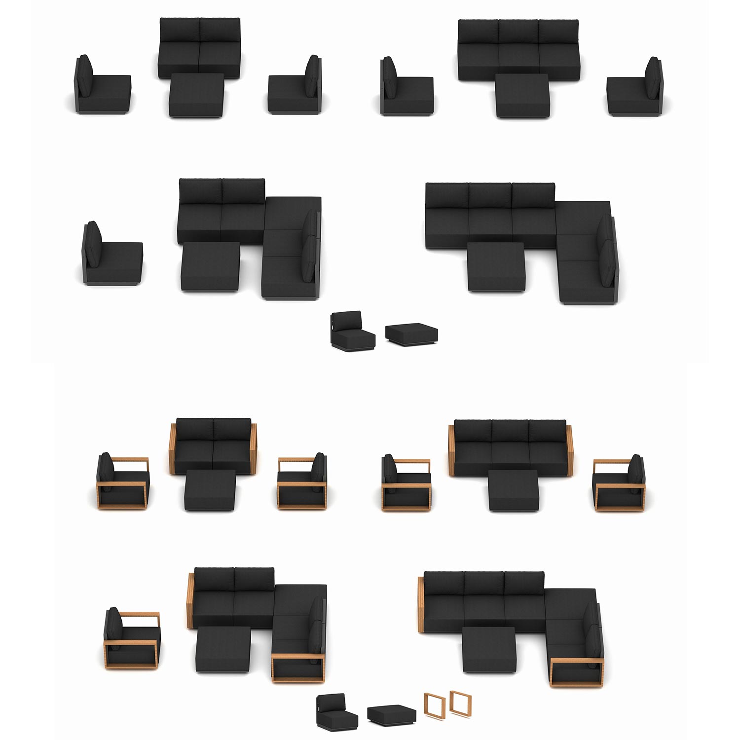 Diivanilaud FULLER 83x83xH42cm