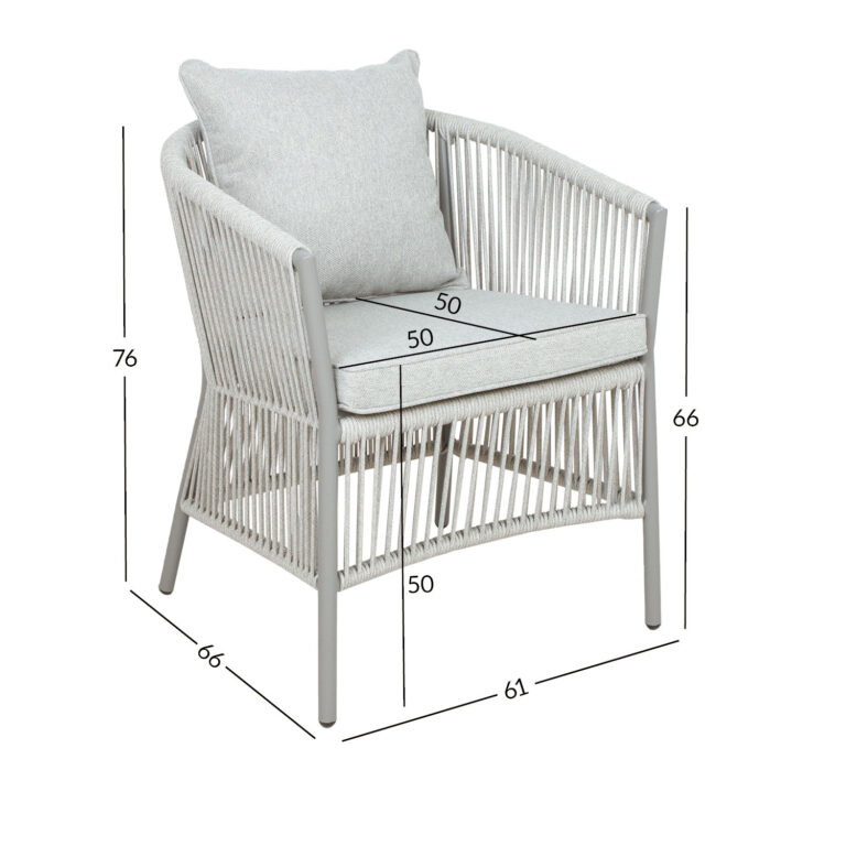 Tool SILVA 61x66xH76cm, hallikasbeež - Image 2