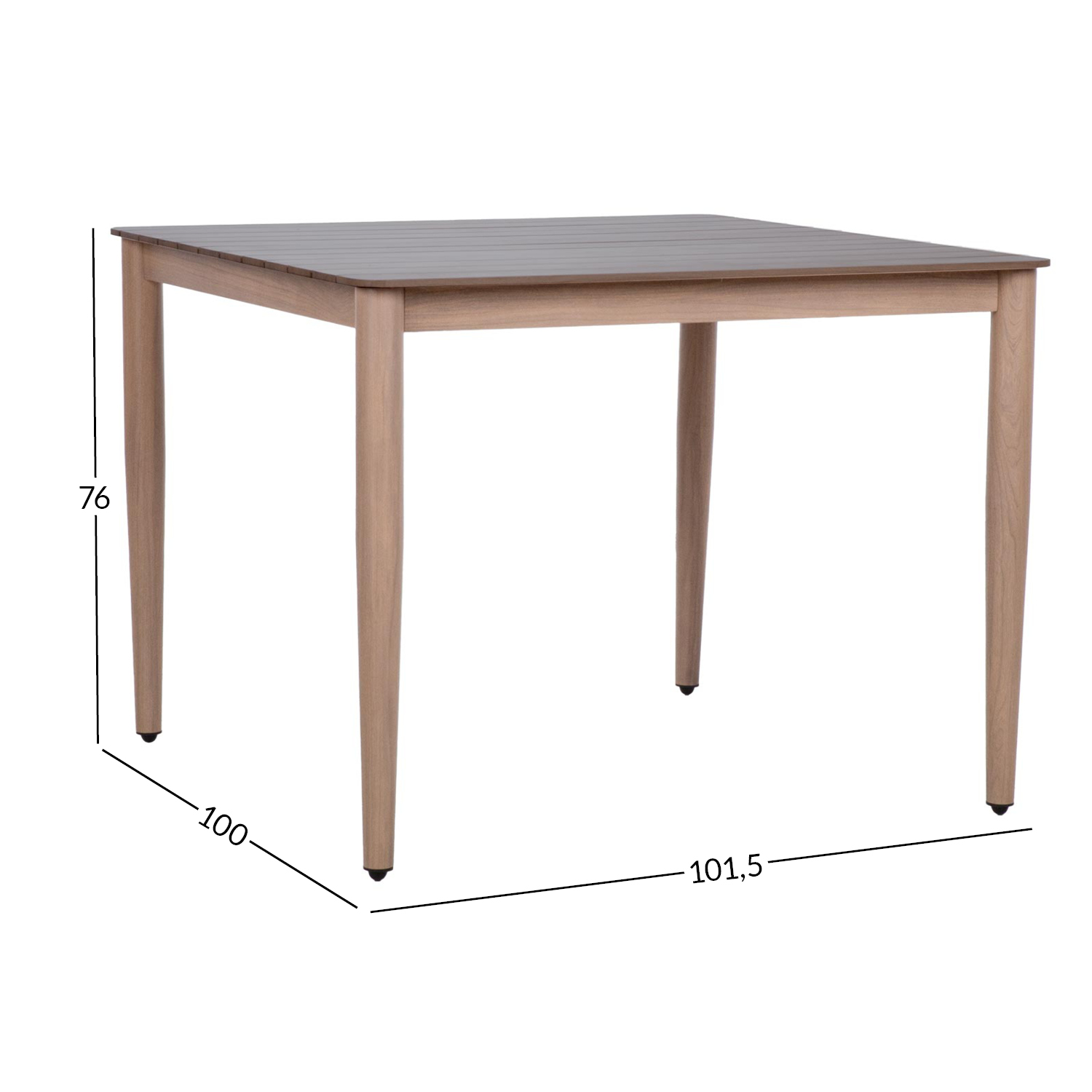 Laud MEDINA 101,5x100xH76cm, beež