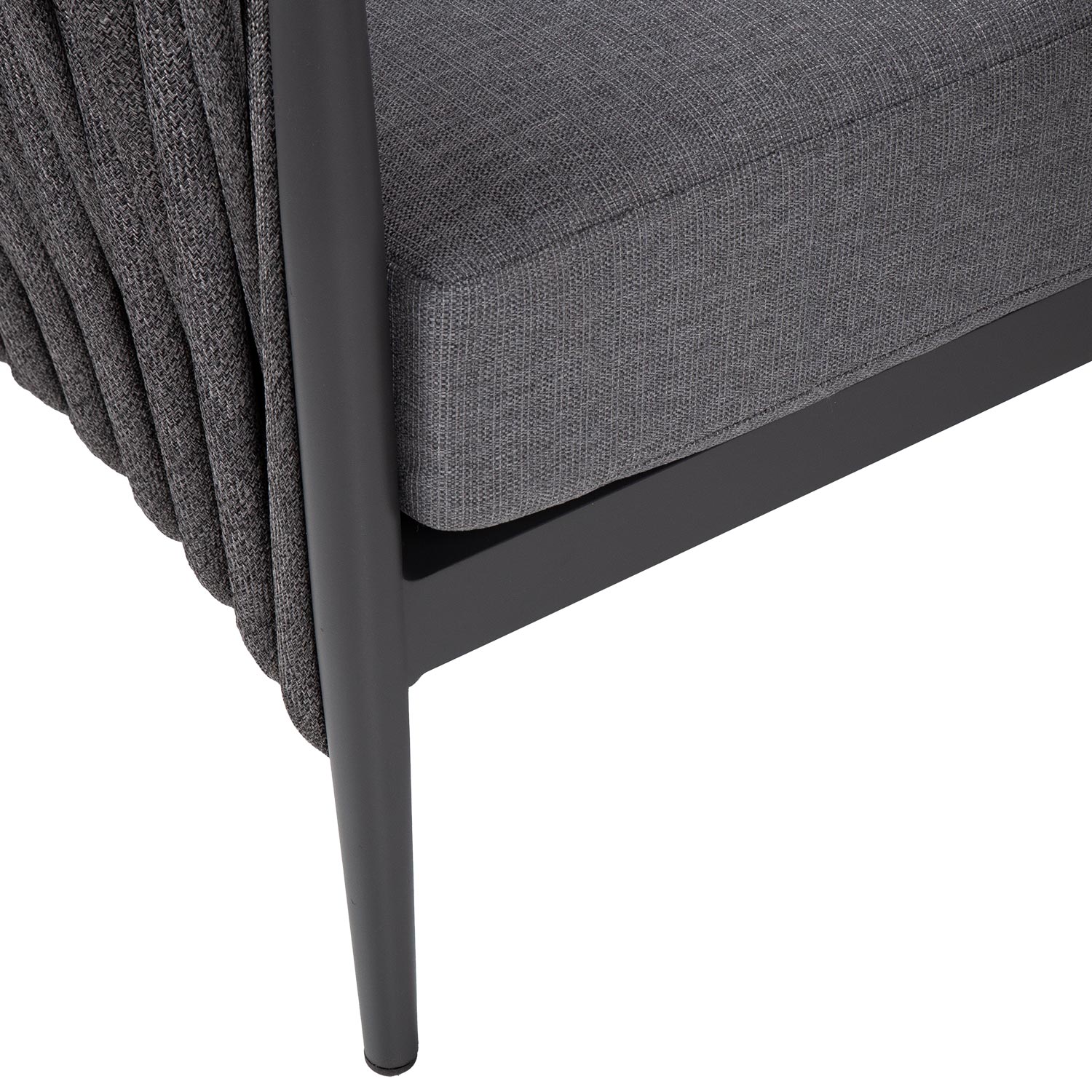 Aiamööblikomplekt BRISTOL laud, diivan ja 2 tooli, hall