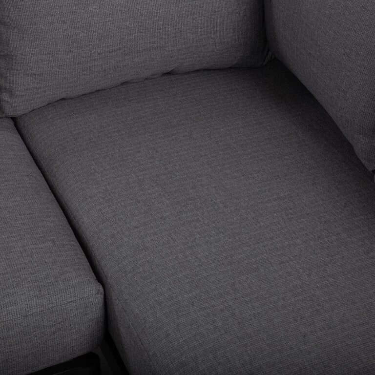 Aiamööblikomplekt BRISTOL nurgadiivan ja laud, hall - Image 7