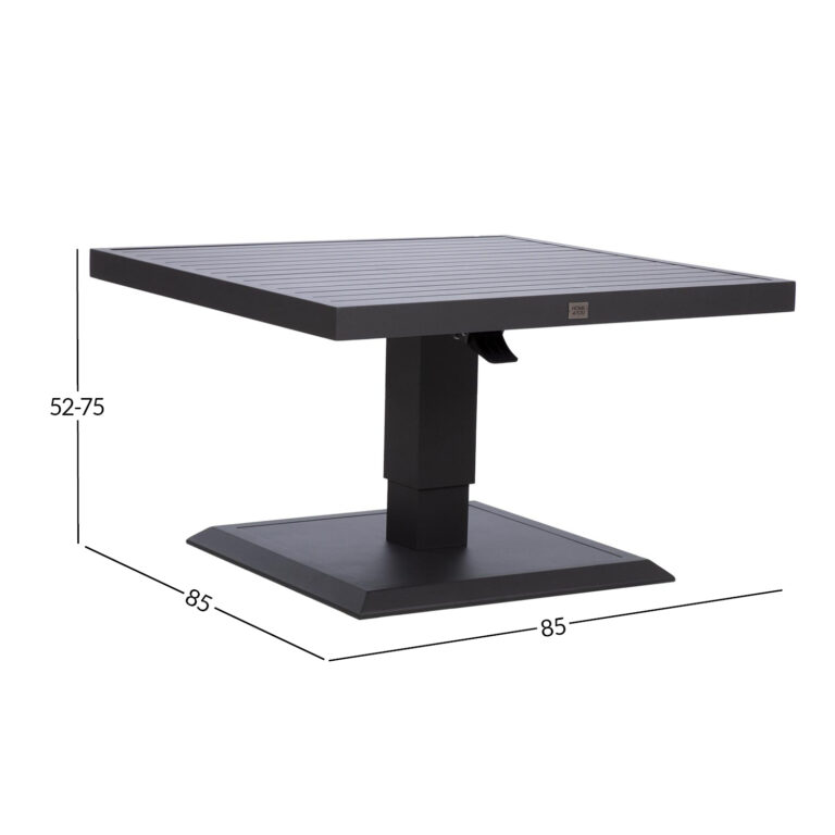 Laud TOMSON 85x85xH52-75cm, tumehall - Image 5