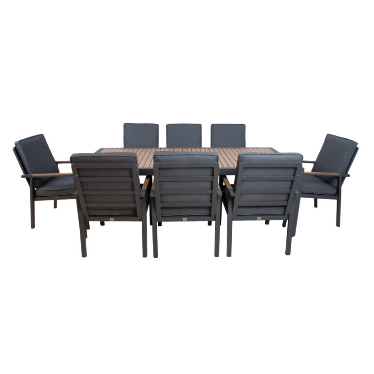 Aiamööblikomplekt PARKER laud ja 8 tooli - Image 5