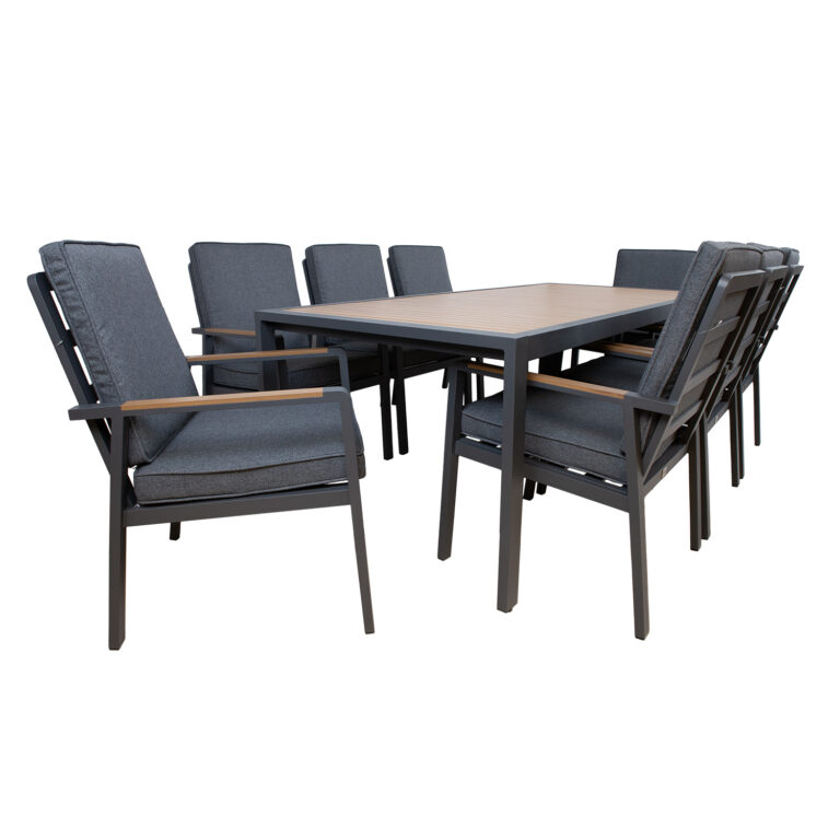 Aiamööblikomplekt PARKER laud ja 8 tooli - Image 6