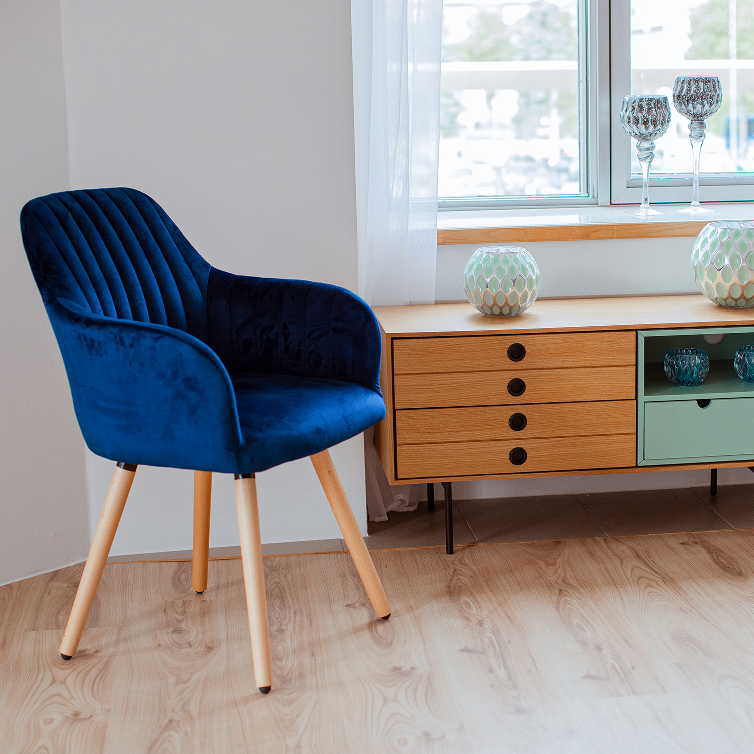 Tool ARIEL 58x58,5xH85cm, tumesinine