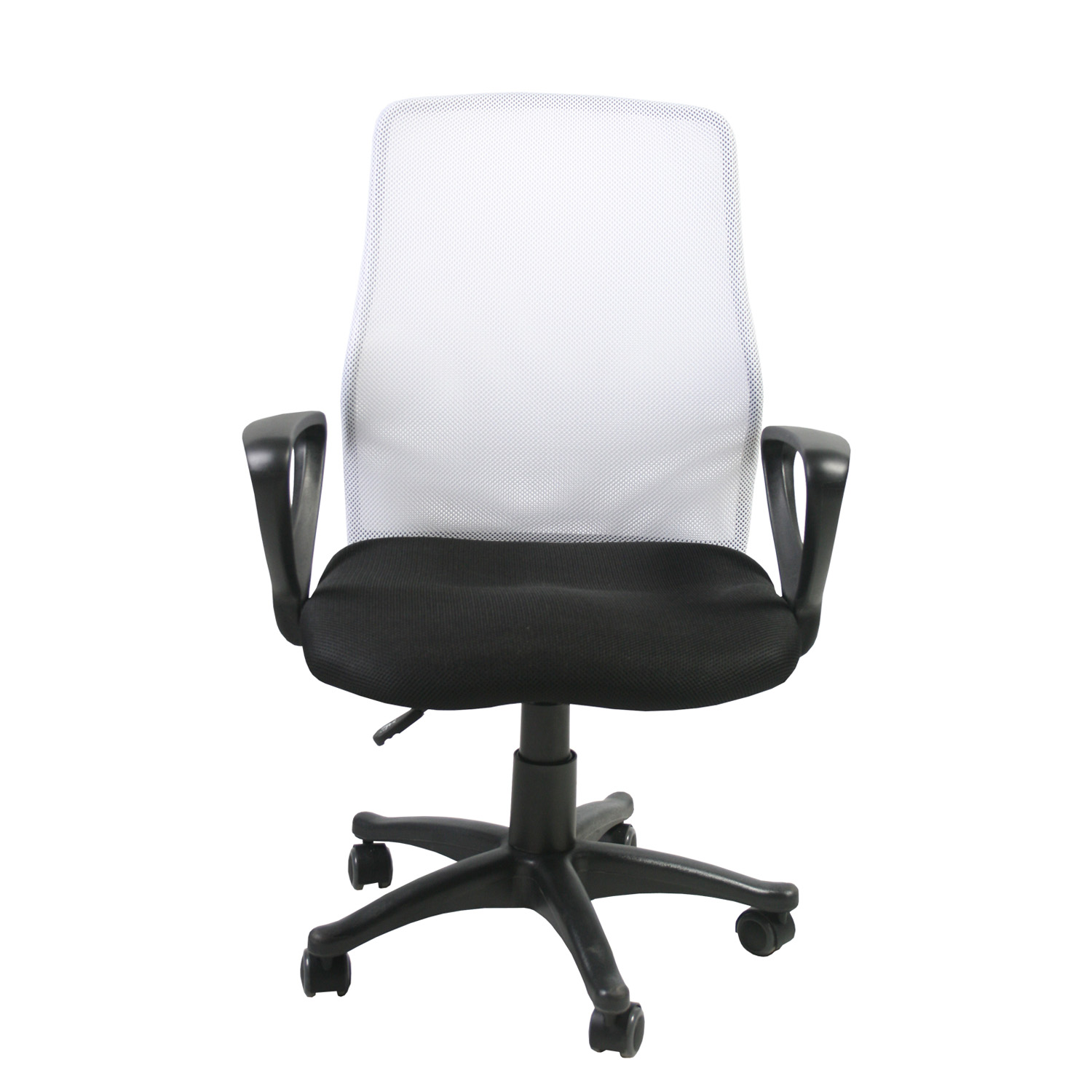 Töötool TREVISO, 59x58xH90-102cm, must/valge, polüesterkangas, plastik
