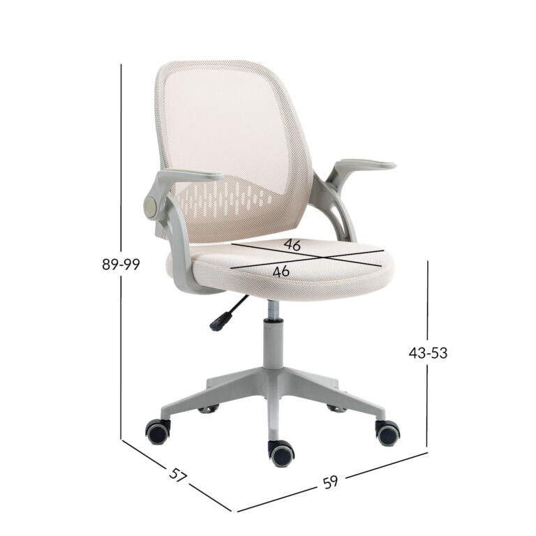 Laste töötool EMMY 59x57xH89-99cm, beež - Image 7