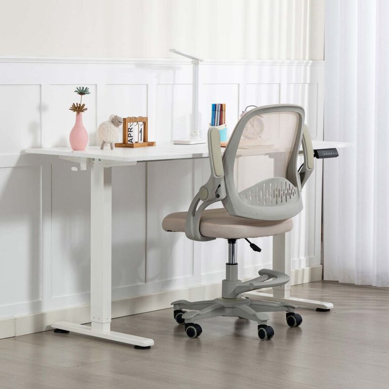 Laste töötool EMMY jalatoega 59x57xH87-99cm, beež - Image 8