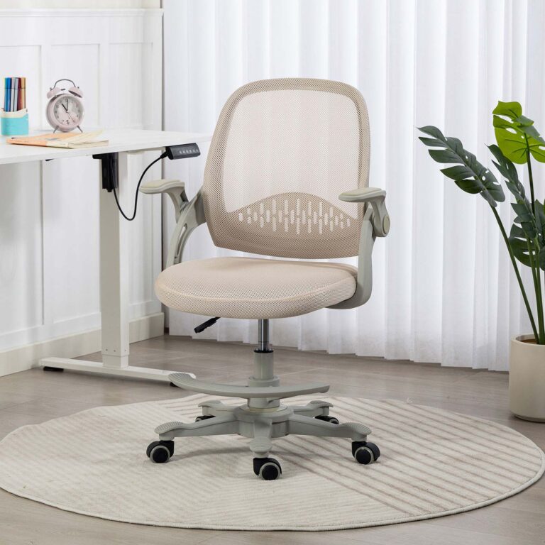 Laste töötool EMMY jalatoega 59x57xH87-99cm, beež - Image 9