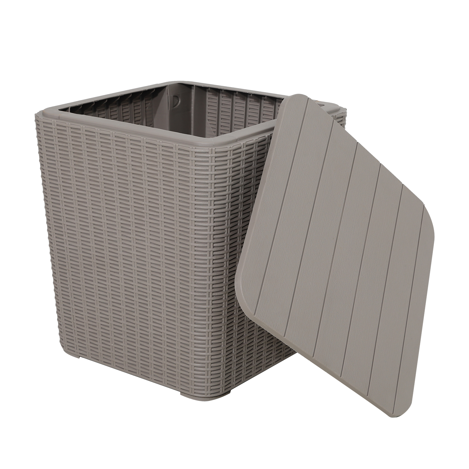 Säilituskast BOCAS 39x39x42cm/43L, hall plastik