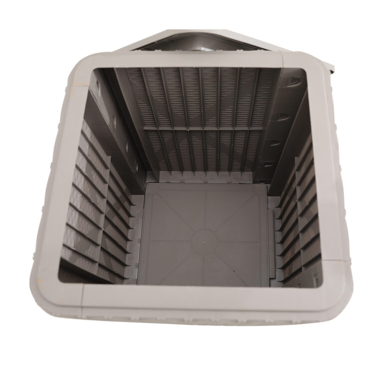 Säilituskast BOCAS 39x39x42cm/43L, hall plastik - Image 3