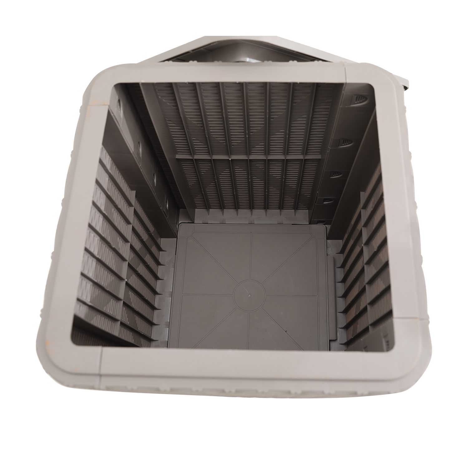 Säilituskast BOCAS 39x39x42cm/43L, hall plastik