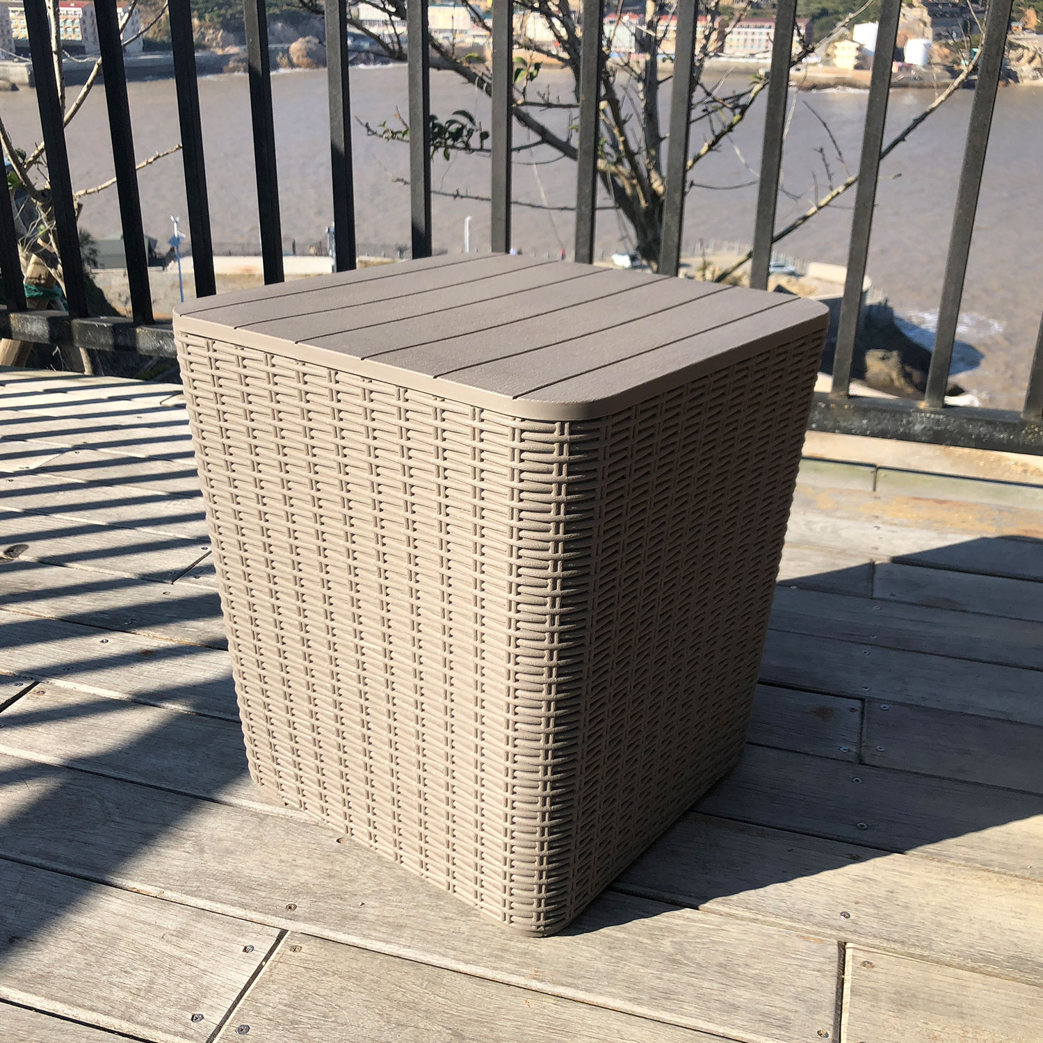 Säilituskast BOCAS 39x39x42cm/43L, hall plastik