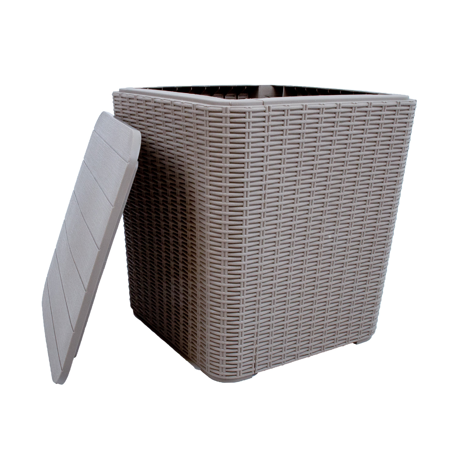 Säilituskast BOCAS 39x39x42cm/43L, hall plastik