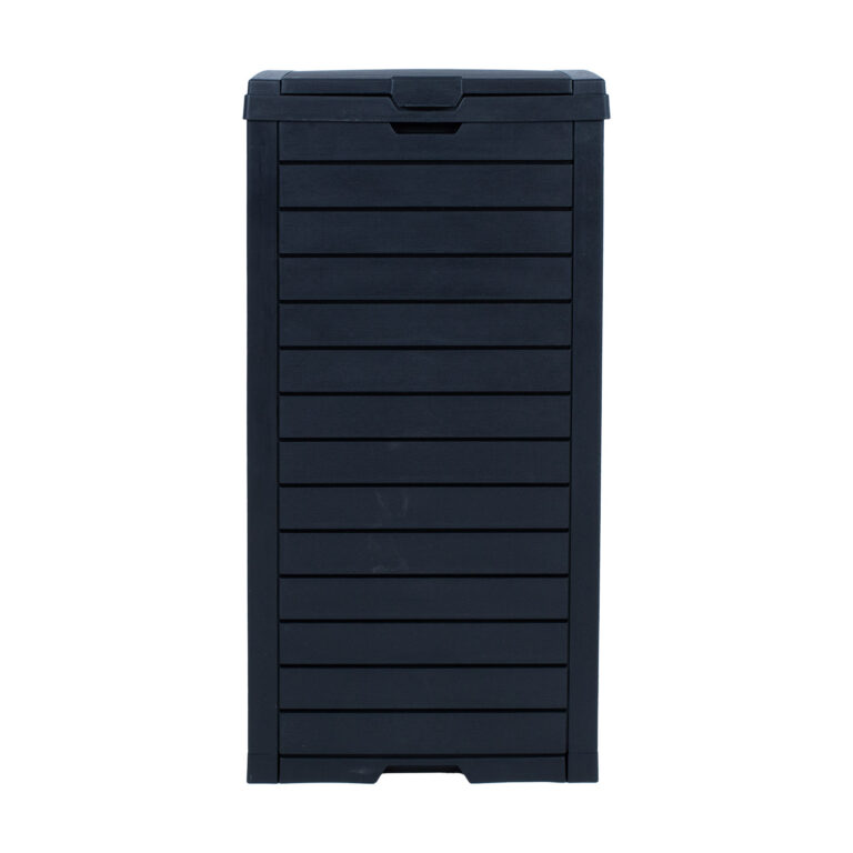 Prügikast GALA 41x41xH86cm/118L, must plastik - Image 2