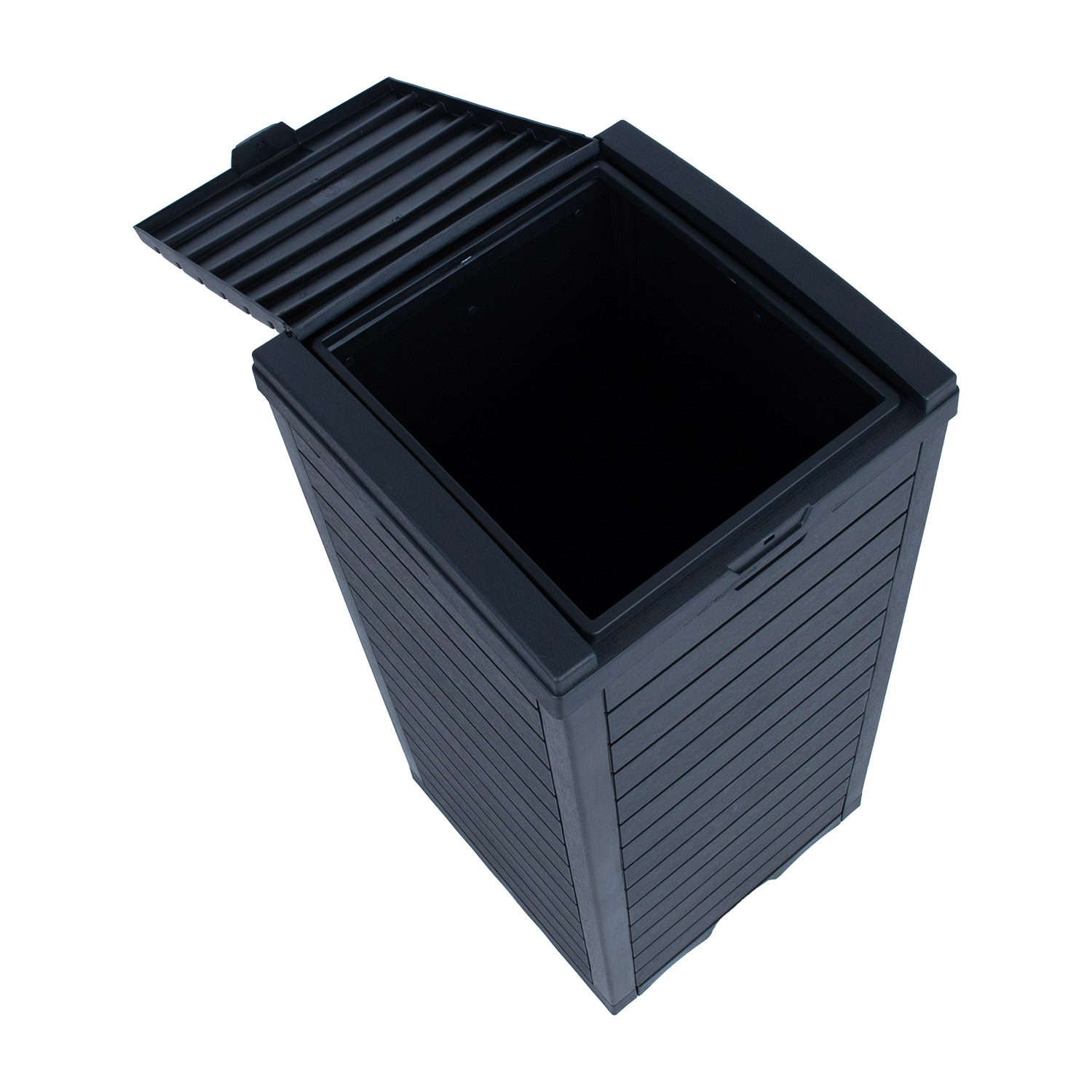 Prügikast GALA 41x41xH86cm/118L, must plastik