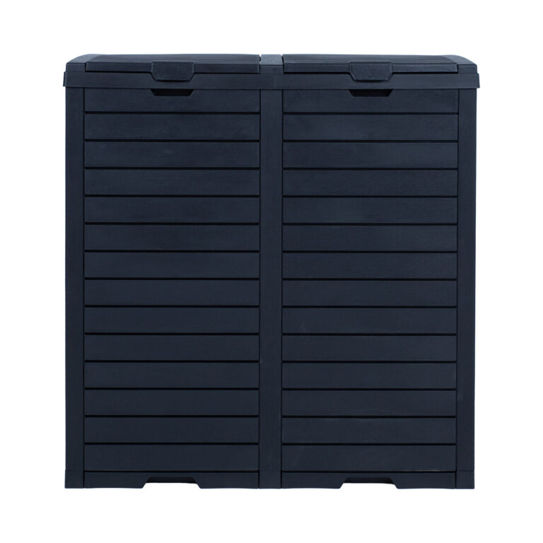 Prügikast GALA 78x41xH86cm/230L, must plastik - Image 2