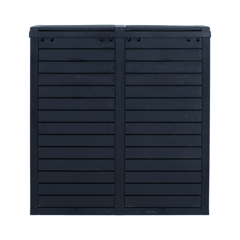 Prügikast GALA 78x41xH86cm/230L, must plastik - Image 4