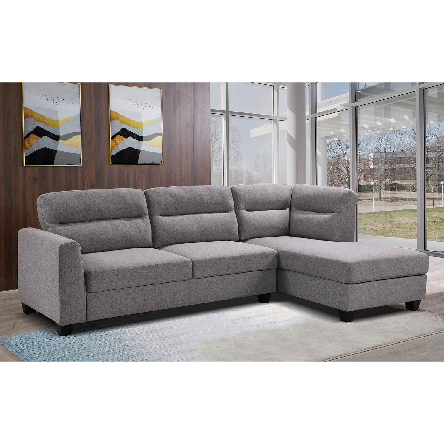 Nurgadiivan HELSINKI PN 268x83/158xH88cm, helehall