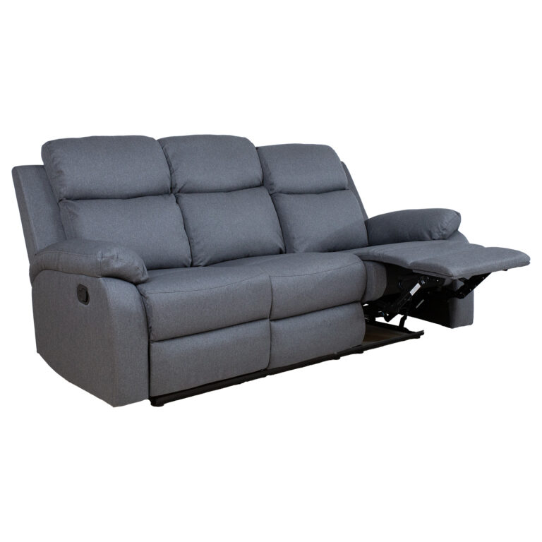 Diivan REX 3-kohaline manuaalne recliner 186x81xH103cm, tumehall - Image 2