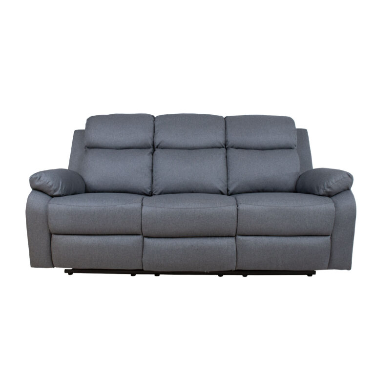 Diivan REX 3-kohaline manuaalne recliner 186x81xH103cm, tumehall - Image 3