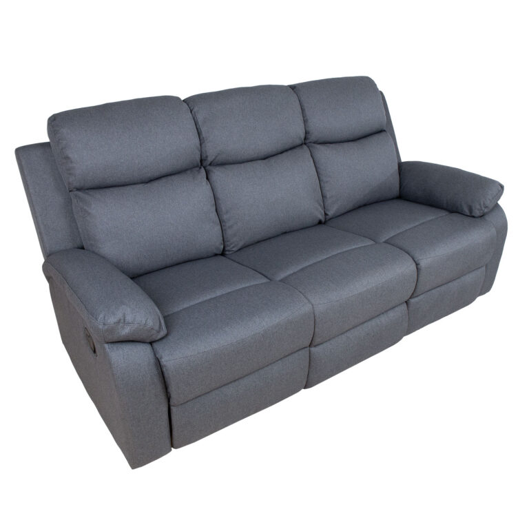 Diivan REX 3-kohaline manuaalne recliner 186x81xH103cm, tumehall - Image 4