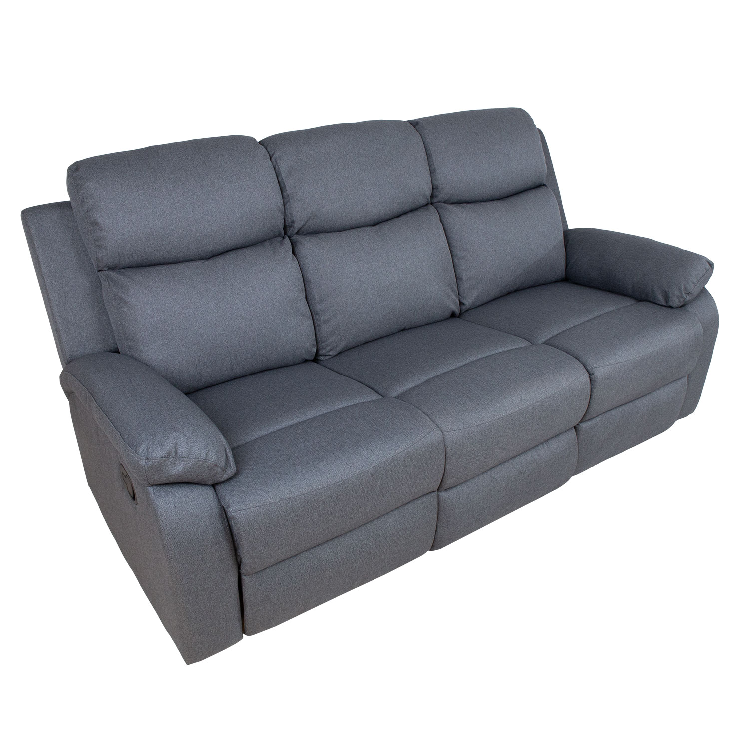 Diivan REX 3-kohaline manuaalne recliner 186x81xH103cm, tumehall