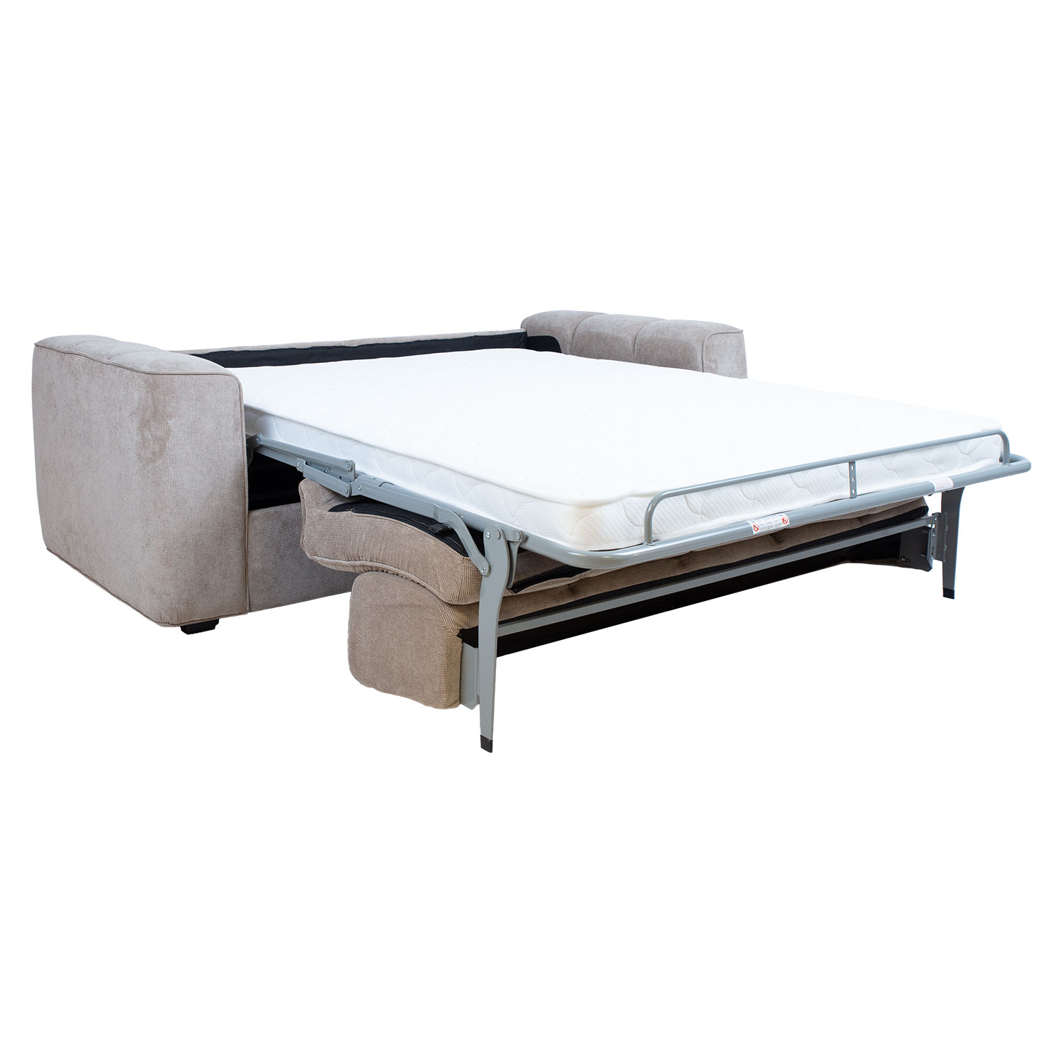 Diivanvoodi STELLA vedrumadratsiga 206x94xH70cm, beež