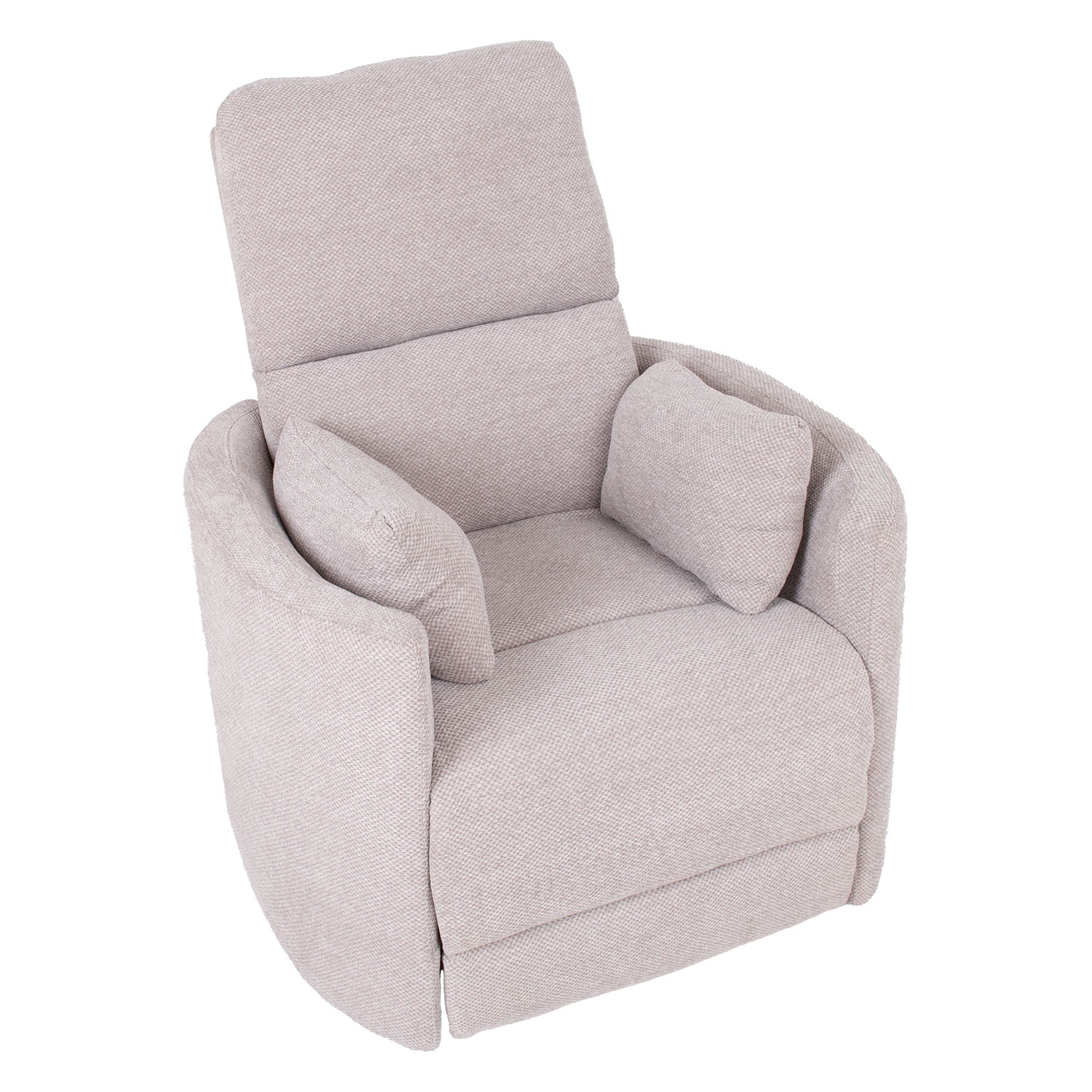 Tugitool STINA kiikuv ja pöörlev manuaalne recliner 83x88xH100cm, hall