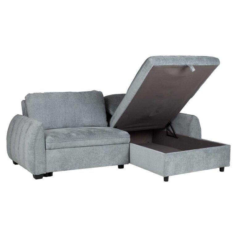 Nurgadiivanvoodi CLOUD 226x95/160x88cm, sinakasroheline - Image 3