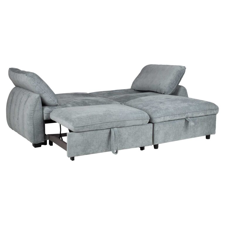 Nurgadiivanvoodi CLOUD 226x95/160x88cm, sinakasroheline - Image 4