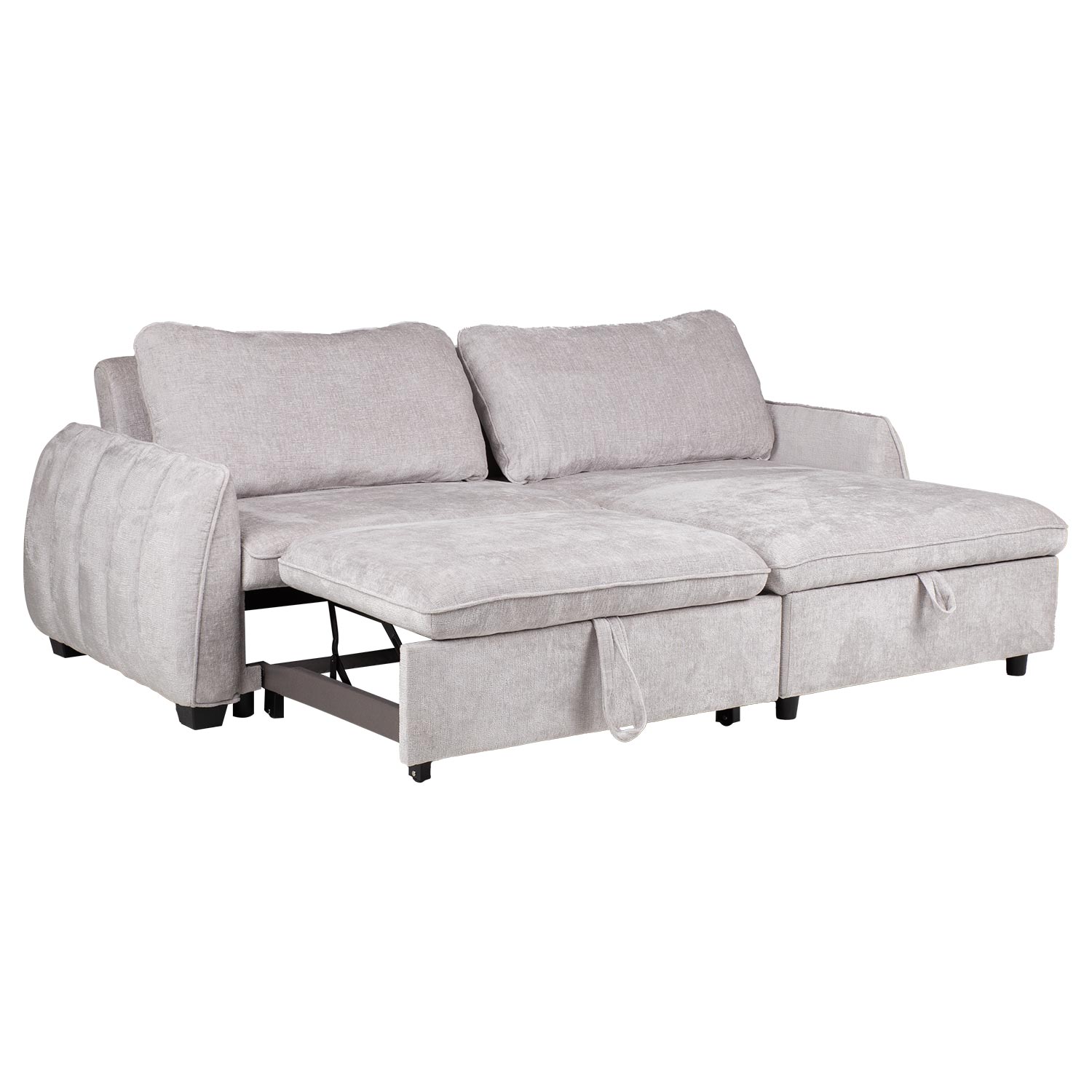 Nurgadiivanvoodi CLOUD 226x95/160x88cm, helehall