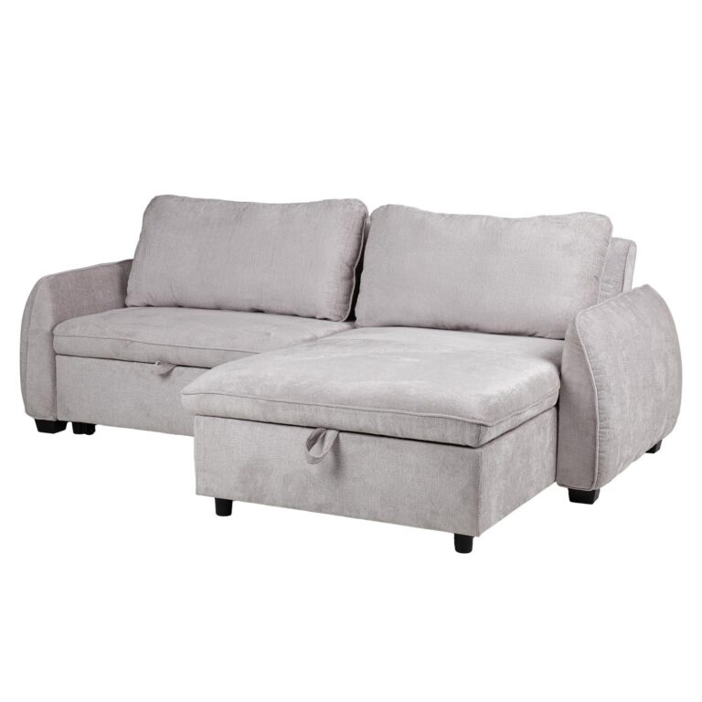 Nurgadiivanvoodi CLOUD 226x95/160x88cm, helehall - Image 7