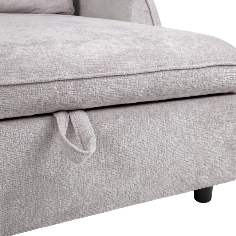 Nurgadiivanvoodi CLOUD 226x95/160x88cm, helehall - Image 10