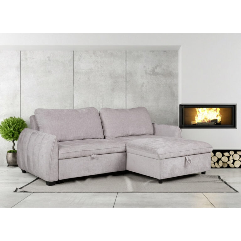 Nurgadiivanvoodi CLOUD 226x95/160x88cm, helehall - Image 13