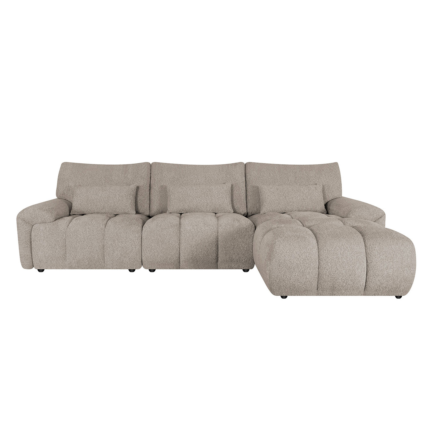 Nurgadiivan BARBARA PN 300x100/163xH89cm, helepruun