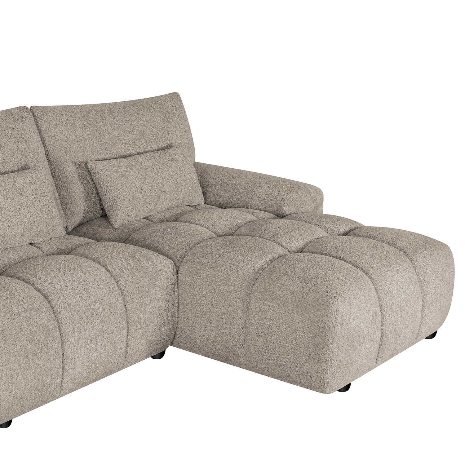 Nurgadiivan BARBARA PN 300x100/163xH89cm, helepruun