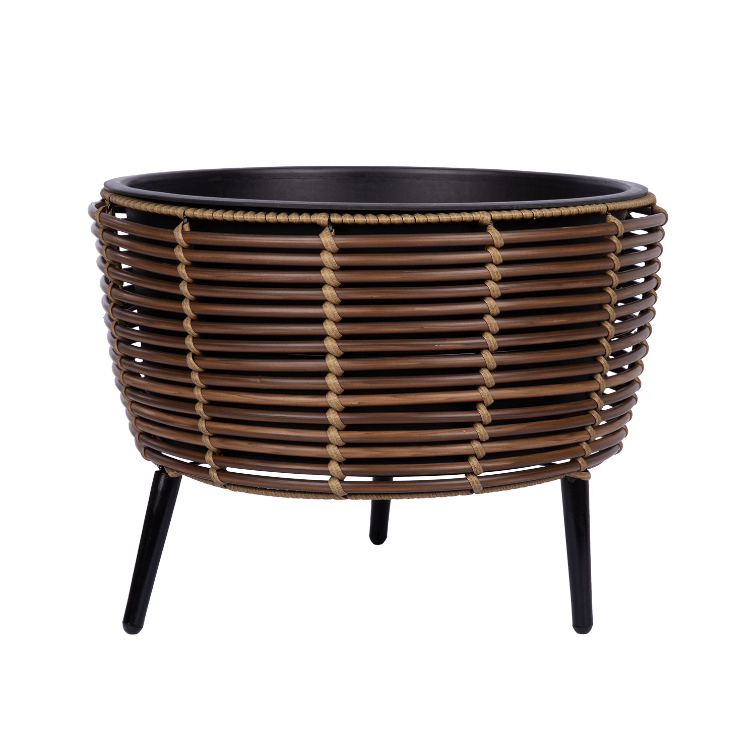 Lillepott WICKER 44x44xH34cm, pruun